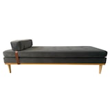 thumbnail of SalesFever Daybed | met hoofd- en neksteun | Fluweel | B 180 x D 75 x H 42 cm | Grijs