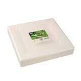 thumbnail of 8 X 50 Teller, Zuckerrohr "pure" eckig 26 cm x 26 cm weiss