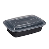 thumbnail of Relaxdays Meal Prep Boxen, 10er Set, 1 Fach, 1000 ml, mikrowellengeeignet, auslaufsicher, Food-Box, Kunststoff, schwarz