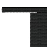 thumbnail of vidaXL Gartentisch Schwarz 100x55x73 cm Poly Rattan und Akazienholz