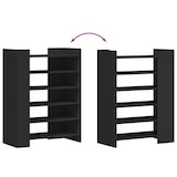 thumbnail of vidaXL Schuhschrank Schwarz 74,5x37,5x100 cm Holzwerkstoff