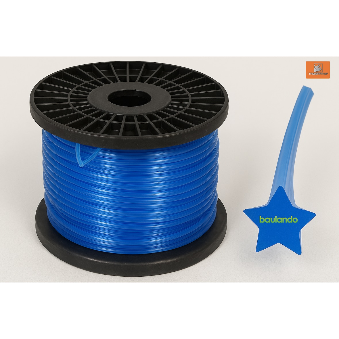 Mähfaden, Trimmerfaden sternförmig 2,4mm x 90m