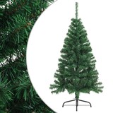 thumbnail of Künstlicher Halber Weihnachtsbaum mit Ständer Grün 150 cm PVC