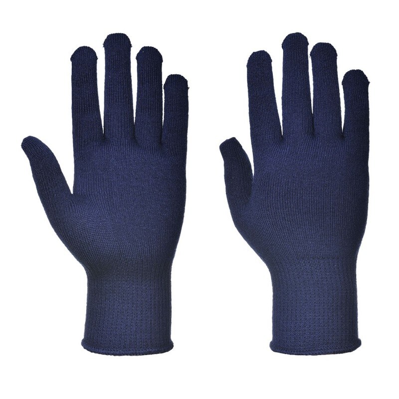 Portwest - Sous gants doublure thermique bleu marine (Pack de 12) #00007f Taille 9