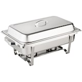 thumbnail of Morleos Speisewärmer Chafing Dish Basic Set | 2x GN 1/2 Behälter | 61x36x32cm | Edelstahl | Wärmehaltebehälter Buffet Gastronomie Wärmebehälter