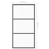 thumbnail of vidaXL Schiebetür ESG-Glas und Aluminium 102x205 cm Schwarz