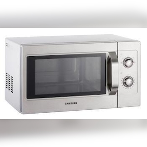 Saro SAMSUNG Mikrowelle CM1099A mit 1100W und 26 Liter aus Edelstahl Keramik - silver stainless steel