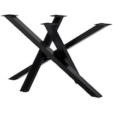 thumbnail of DELUKE® Tischgestell Metall BELD Stahlgestell beschichtet, 72x120x70cm HxBxT| Tischbeine Outdoor Tischfüße Tischuntergestell Schwarz