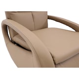 thumbnail of Relaxsessel HWC-L11, Design Fernsehsessel TV-Sessel Liegesessel, Liegefunktion drehbar, Voll-Leder ~ taupe