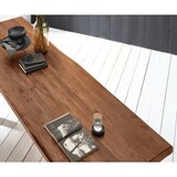 thumbnail of SAM® Esstisch Baumkante massiv Akazie nussbaumfarben 350 x 120 silber VALIN