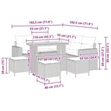 thumbnail of vidaXL Garten-Sofa-Set 9 pcs Beige Poly-Rattan