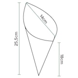 thumbnail of MONOUSO - Cono de Papel Antigrasa Kraft 25,5cm 100g (100 Uds)