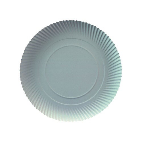 200 Pappteller rund FF Ø 28 x 2,5 cm weiß Imbissteller Snackteller