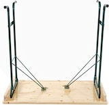 thumbnail of Décoshop26 - Hoher Gartentisch aus massivem Kiefernholz mit Ablage und Metallgestell 110 x 125 x 70 cm 04_0008514