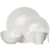 thumbnail of Melamin Geschirr-Set 4 Personen Crema Design 16 Teilig + Milano Gläser Rot Weingläser Tafelgeschirr Picknick BBQ Kochgeschirr