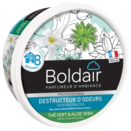 Boldair gel destructeur d'odeurs thé vert aloe vera 300 g