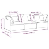 thumbnail of vidaXL Modulares Sofa mit Kissen Samt Dunkelgrau