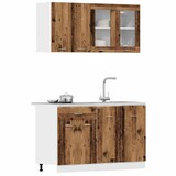 thumbnail of vidaXL 4-tlg. Küchenschrank-Set Lyon Altholz-Optik Holzwerkstoff