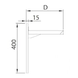 thumbnail of Romux® Étagère Murale Double Réglable en Acier Inoxydable 1000x300x660 mm | Étagère de Cuisine Murale | Étagère Murale en Inox