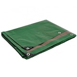 thumbnail of Plastikplane 2 x 3 m Grün und Braun Polyethylen 250g/m² Anti-UV-behandelt