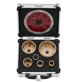 thumbnail of MSW Conjunto de brocas diamantadas - para rebarbadoras angulares - 20/25/35/55/68 mm - disco de diamante de 115 mm