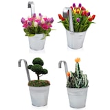 thumbnail of 6 x Blumentopf Hängetopf Pflanztopf Hängetöpfe Blumen Topf Kräutertopf Zink