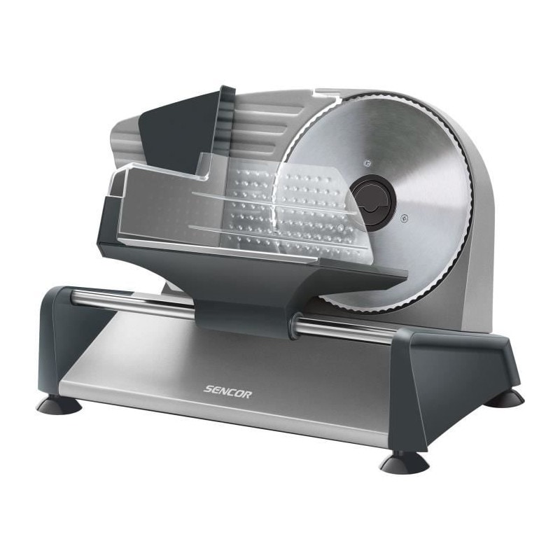 Trancheuse électrique - Sencor - Sfs 4050ss - 150 W - Epaisseur De Tranche : Jusqu'a 15 Mm - Argent
