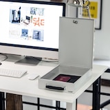 thumbnail of HMF 1413-07 Dokumentenkassette mit Zahlenschloss, DIN A4, 37,5 x 26,5 x 8 cm, Lichtgrau