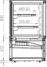 thumbnail of Combisteel Kühlvitrine 375L