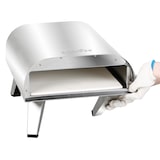 thumbnail of BIGHORN Gas Pizzaoven voor Buiten - Pizza Gourmet - Barbecue - Edelstaal - 30.5cm pizzasteen -temperatuurweergave tot 460 ° C - met Draagtas