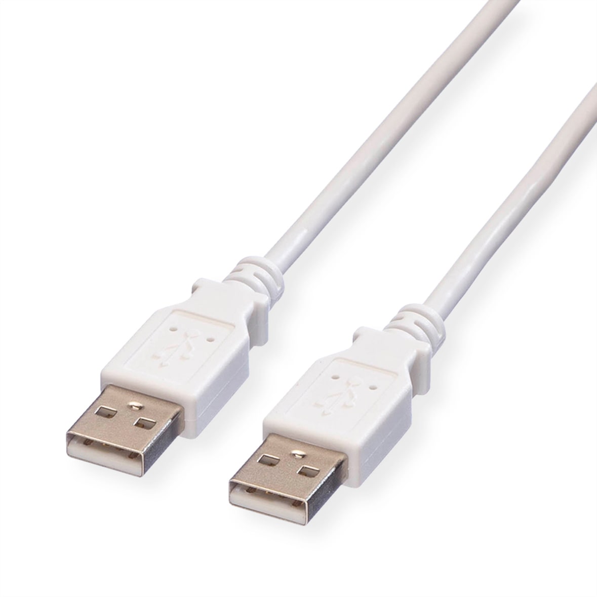VALUE USB 2.0 Kabel, Typ A-A, weiß, 0,8 m