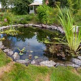 thumbnail of Relaxdays Teichzaun, 5 Zaunelemente, HxB: je 65x75 cm, Garten, Begrenzungszaun Unterbogen, zum Stecken, Metall, braun