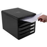 thumbnail of EXACOMPTA Cassettiera Big-Box Plus 3097214D, 5 cassetti, box polistirolo monoblocco, (PxlxAlt) 34,7x27,8x27,1 cm, gamma Glossy nero/cassetti nero