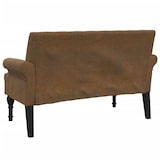 thumbnail of vidaXL Sitzbank mit Rückenlehne Braun 120x62x75,5 cm Wildleder-Optik