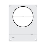 thumbnail of Matrijs voor sealmachine HENDI, voor een ronde container (ø165 mm)