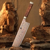 thumbnail of XinZuo - Koper Damascus Nakiri 18 cm - X08C series - gemaakt van 53-laags koper damascus