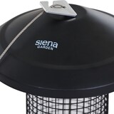 thumbnail of Futterspender 22 cm, Gehäuse und Dach aus Stahl pulverbeschichtet in black matt, Aufhänger aus Stahl pulverbeschichtet in silber