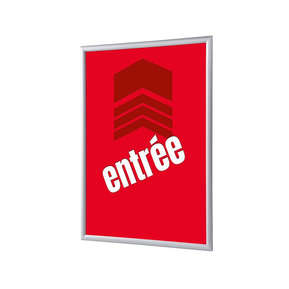 Showdown Klapprahmen - DIN A1 - Komplett-Set - Entrée Französisch - Rot/Silber