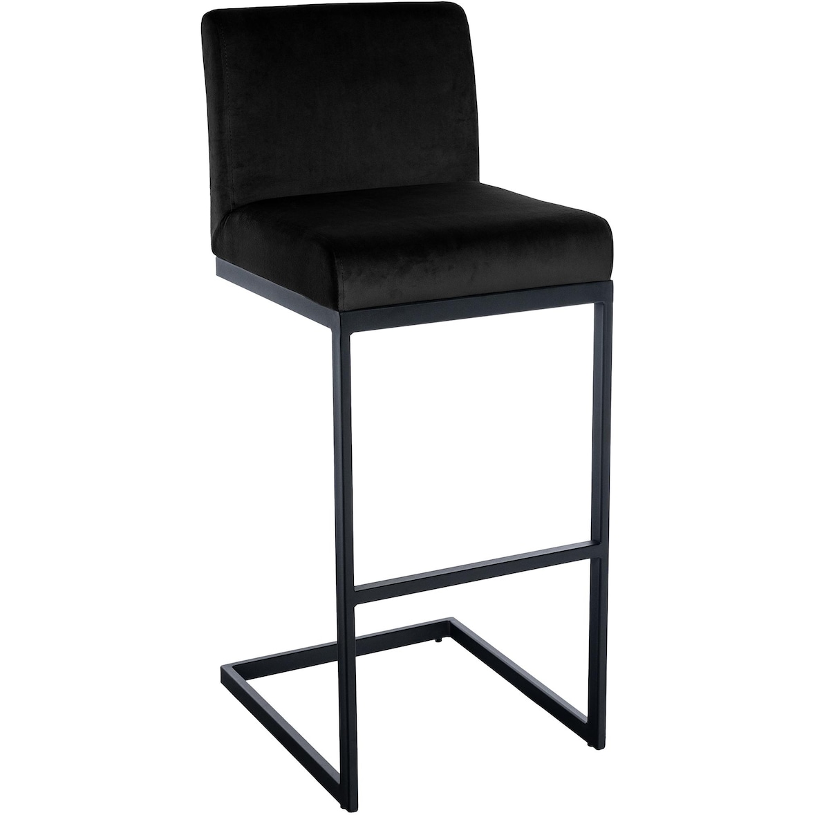 Tabouret de bar Hopewell velours Noir