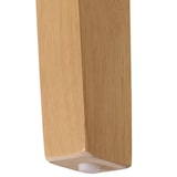 thumbnail of Eetkamertafel HWC-M57, eettafel, massief hout laminaat melamine 160-200x90cm, uitschuifbare betonlook, bruine poten