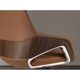 thumbnail of Angel Cerdá Sedia girevole da ufficio in similpelle marrone 4209C 67 x 69 x 121