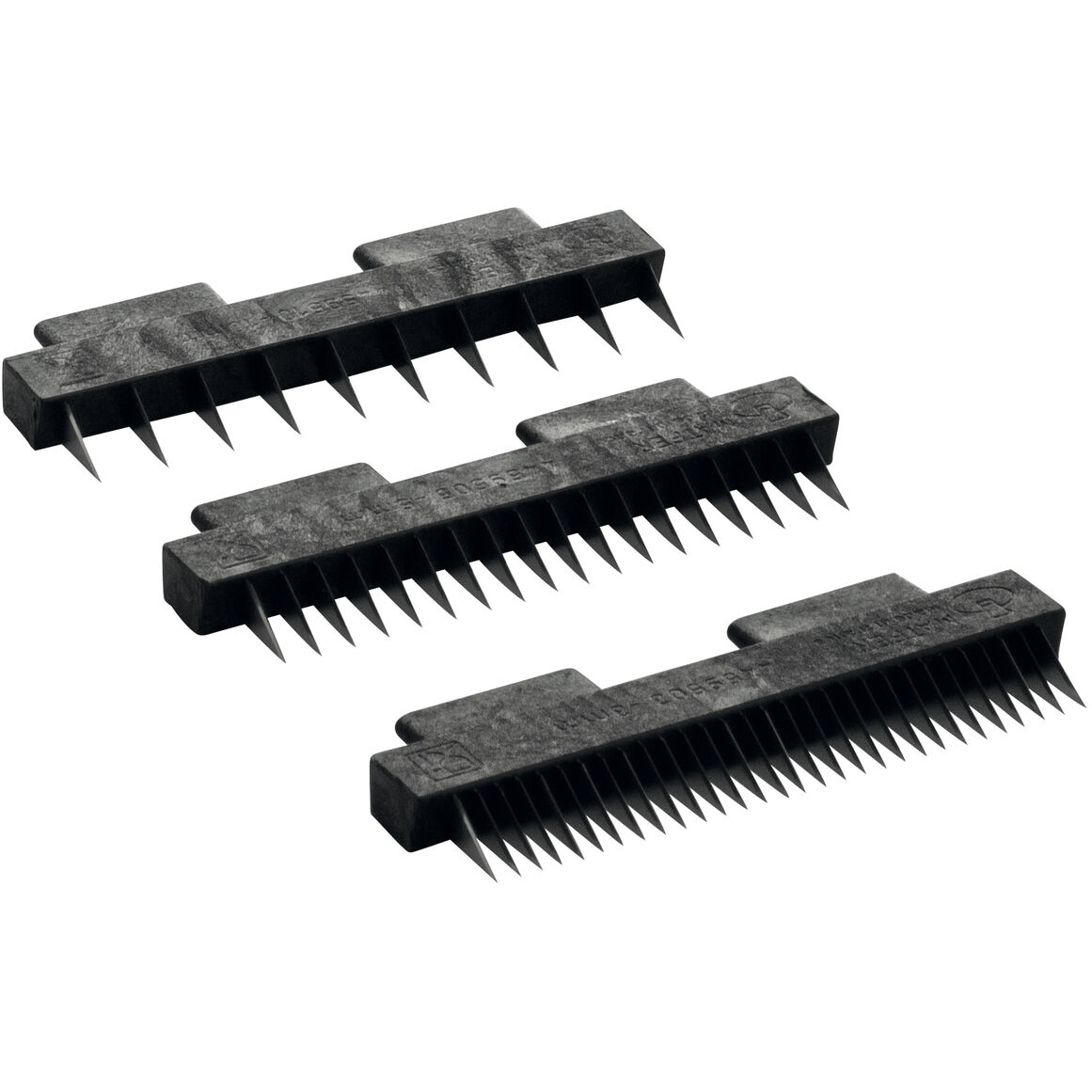 Matfer Schachtel mit 3 Schokoladenkämmen 3/5/10 mm, 10 cm (421708)