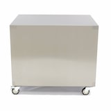 thumbnail of Maxima Table de machine en acier inoxydable - 60 x 80 cm - capacité de charge de 120 kg - sur roues