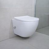 thumbnail of Spülrandloses Wand Hänge WC Set Taharet Toilette Randlos kompatibel mit Geberit Vorwandelement