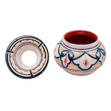 thumbnail of Posacenere artigianale in ceramica antiodore e antivento decorato a mano perfetto per interni ed esterni elimina gli odori delle sigarette