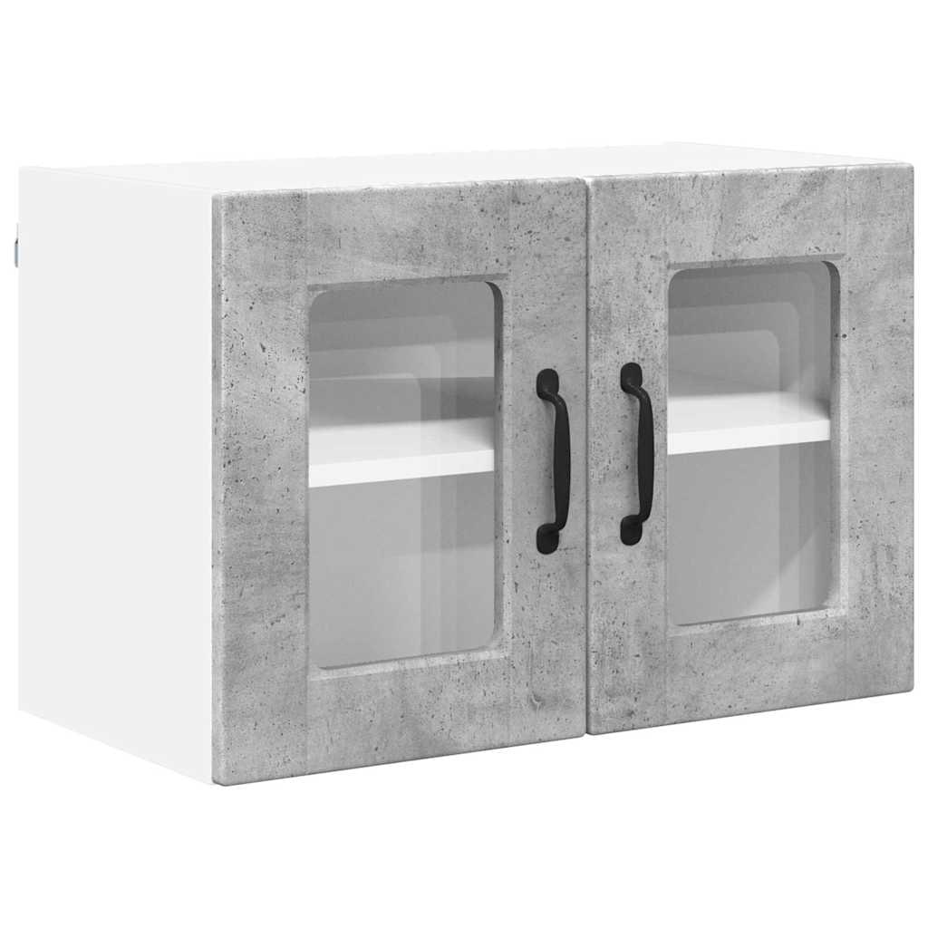 vidaXL Küchenwandschrank Beton Grau 60 x 31 x 40 cm Holzwerkstoff