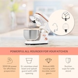 thumbnail of Klarstein Bella Elegance Küchenmaschine 1800W/2,7PS/5,2 Ltr Edelstahl BPA-frei Weiß