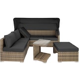 thumbnail of tectake Wicker loungeset San Marino met aluminium frame - natuur - 403713