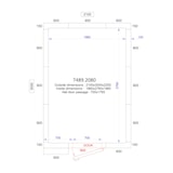 thumbnail of Tiefkühlzelle - 10,1 m³- 2,1 x 3,0 - Höhe 2,2 m - inkl. Wandkühlaggregat - PREMIUM