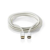 thumbnail of USB-Kabel - USB 2.0 - USB-C Male - USB Micro-B Male - 10 W - 480 Mbps - Verguld - 3.00 m - Rond - Gevlochten / Nylon - Aluminium - Cover Window Box